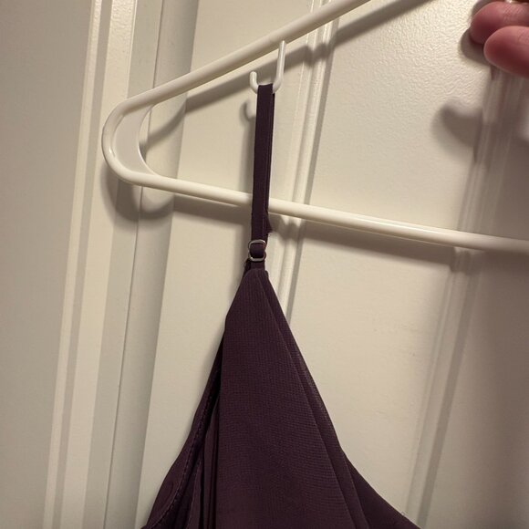 David's Bridal Bridesmaid Dress - Style #F20235 - Color: Plum - Size: 14 - Picture 4 of 6